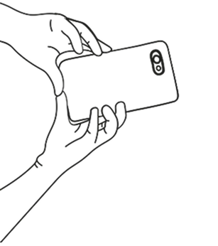Dekoracyjne ręce z telefonem